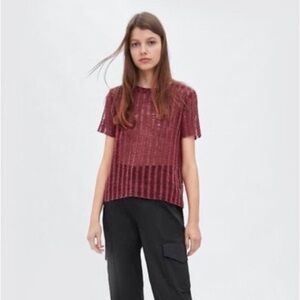 Zara Openwork Shirt | Size L | NWT